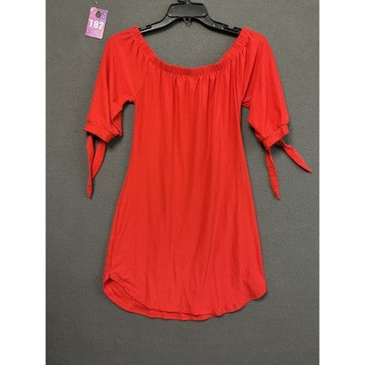 Derek Heart Small Off Shoulder Red Mini Dress Women’s Party Casual