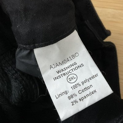 Emmioo Pants Womens 2XL Black Fleece Lined Chino Stretch Relaxed Fit Pockets