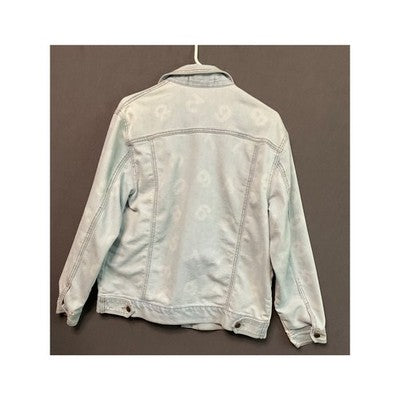 Forever 21 Women's Jean Jacket Small Light Wash Cotton Blend Casual Streetwear