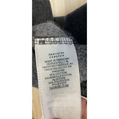 True Religion Pants Unisex Kids Small Gray Logo Ankle Joggers Sweatpants Fleece