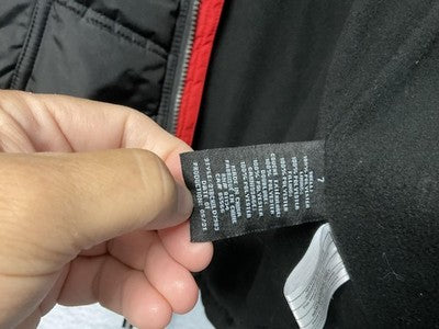 Whales Tail Outerwear Jacket Boys 7 Red Gray Black Hooded Fleece Lined Puffer