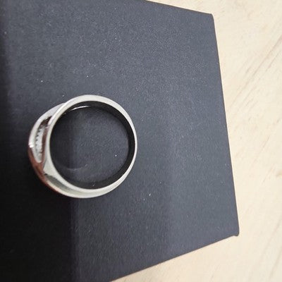 Silver Tone Rose Gold Crystal Crisscross Ring Womens Size 11 Fashion Jewelry