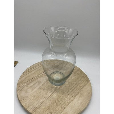 Indiana Glass Betta Fish Vase 10" Clear Crystal Flower Centerpiece Home Decor