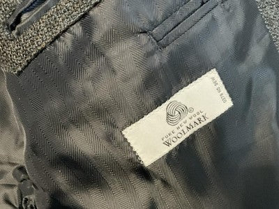 VTG Munsingwear Sport Coat Mens 46R Gray Lambswool Tweed Blazer Classic Business