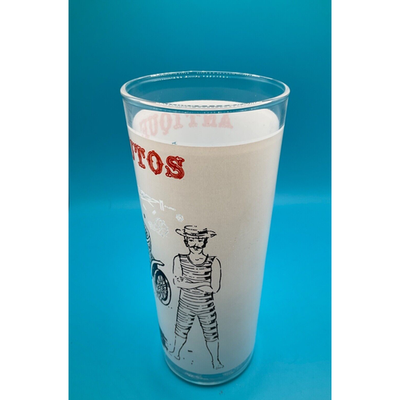 Vintage Barware: 6.5" Highball Glass with 1906 Autocar Antique Auto Design