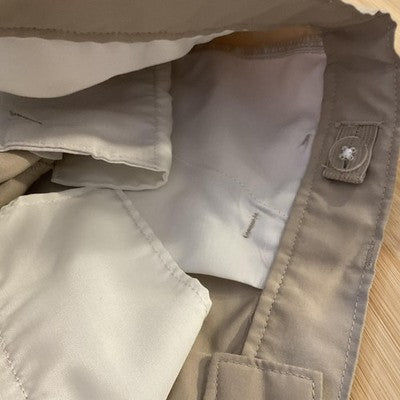Chaps Shorts Boys 18 Beige Chino Flat Front Adjustable Waist School Uniform