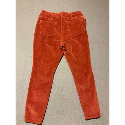 No Boundaries Pant Womens 17 High Rise Sculpting Corduroy Rust Color
