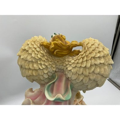 Goldenvale Collections Angel Figurine Large Pink Blue Violin Dolphin Cherub 16"