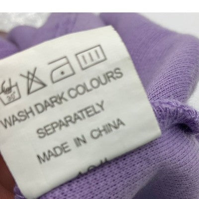 Shein Sweatshirt Women Large Purple Cropped Mock Neck Relaxed Streetwear