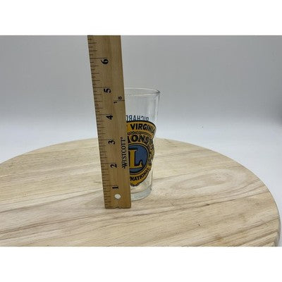 Vintage West Virginia Lions International Glass Drinkware 1965-67 Richard Ruff