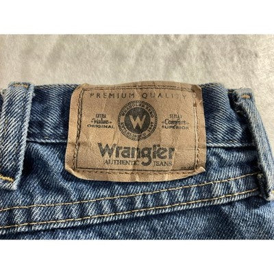 Wrangler Jeans Mens 38x29 Blue Relaxed Fit Straight Leg Denim Pants Workwear