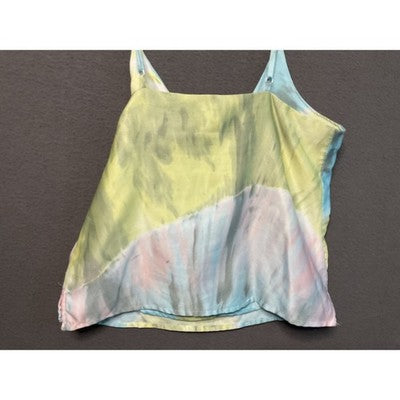 Spoon Tie-Dye Lined Cami Tank Top S | V-Neck Adjustable Straps Boho