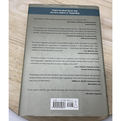 Topgrading Bradford D. Smart Business HR Hiring Coaching Management Hardcover