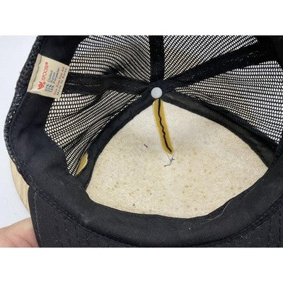 Vtg Miller Genuine Draft Hat Beer Cap Rope Mesh Snapback Logo Trucker Baseball