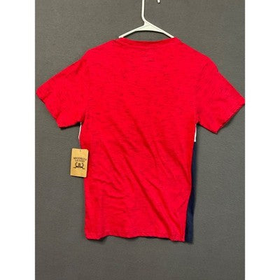 Brooklyn Laundry Boys Size L (14/16) Red White Navy BKLYN Graphic Tee NWT
