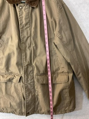 Pacific Trail Mens XL Beige Canvas Lined Barn Field Coat Parka Pockets Retro
