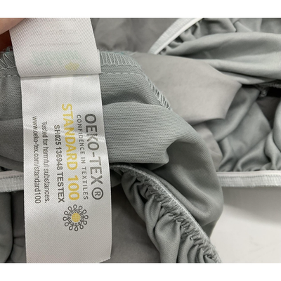2 Biloban Baby Bassinet Fitted Sheets Cloud Print Gray OEKO-TEX Standard Nursery