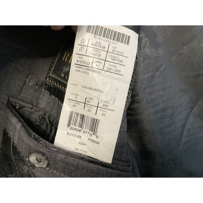 VTG Jos. A. Bank Suit Jacket Men 44S Gray Check Wool Cupro Lined Two Button USA