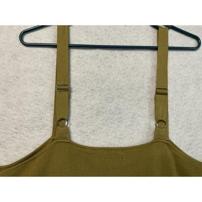 The Drop Dress Womens 5X Olive Green Knit Bodycon Bustier Adjustable Straps