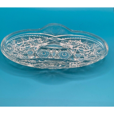 Vintage Prescut Clear Candy/Nut Dish - 8" x 4" Versatile Elegance