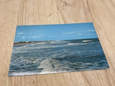 Vintage Holly Ridge North Carolina Beach Postcard Helen M Tatum Unposted 5.5x3.5
