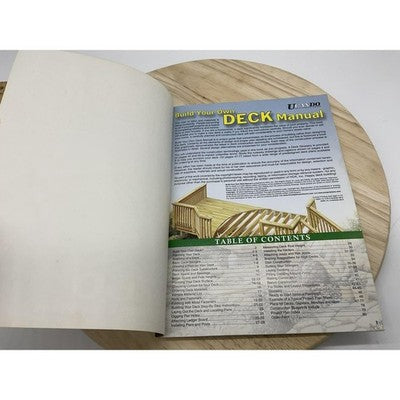 Build Your Own Deck Manual 60+ Plans DIY How-To Book UCanDo HDA Inc Softcover