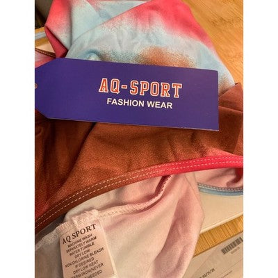 AQ-Sport Tie-Dye Sleeveless Romper Large Boho Festival Jumpsuit NWT