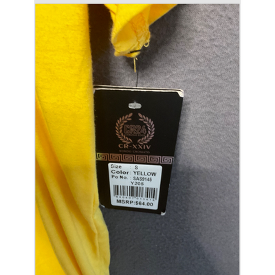 CR24 Chrome Edge Mens Tee Small Yellow Dragon Print NWT $64 MSRP