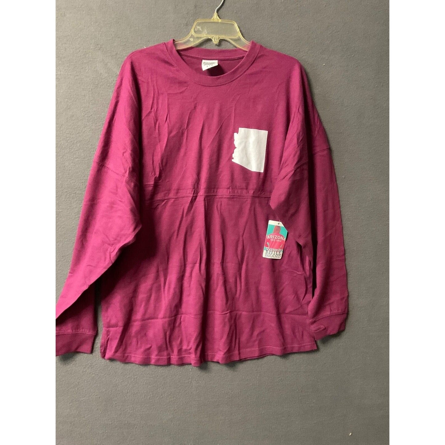 Royce Brand Crew Neck Top Tee Long Sleeves LG Arizona EST 1912 Thumb Hole NWT
