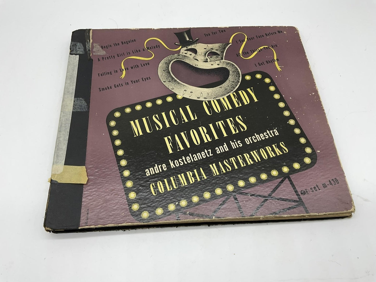 Vintage Andre Kostelanetz Musical Comedy Favorites Album Columbia Black Shellac