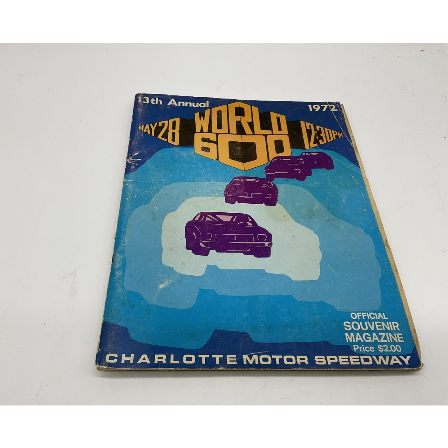 Vintage Charlotte Motor Speedway World 600 Program Magazine NASCAR 1972 70s