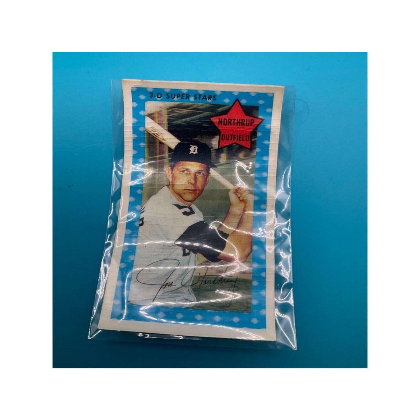 Vintage 3-D Collector's Baseball Card - James Thomas Northrup, Detroit Tigers
