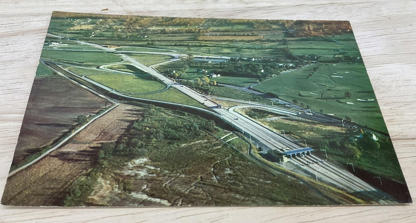 Vintage Pennsylvania Turnpike Valley Forge PA Photochrome Postcard 5.5x3.5 In
