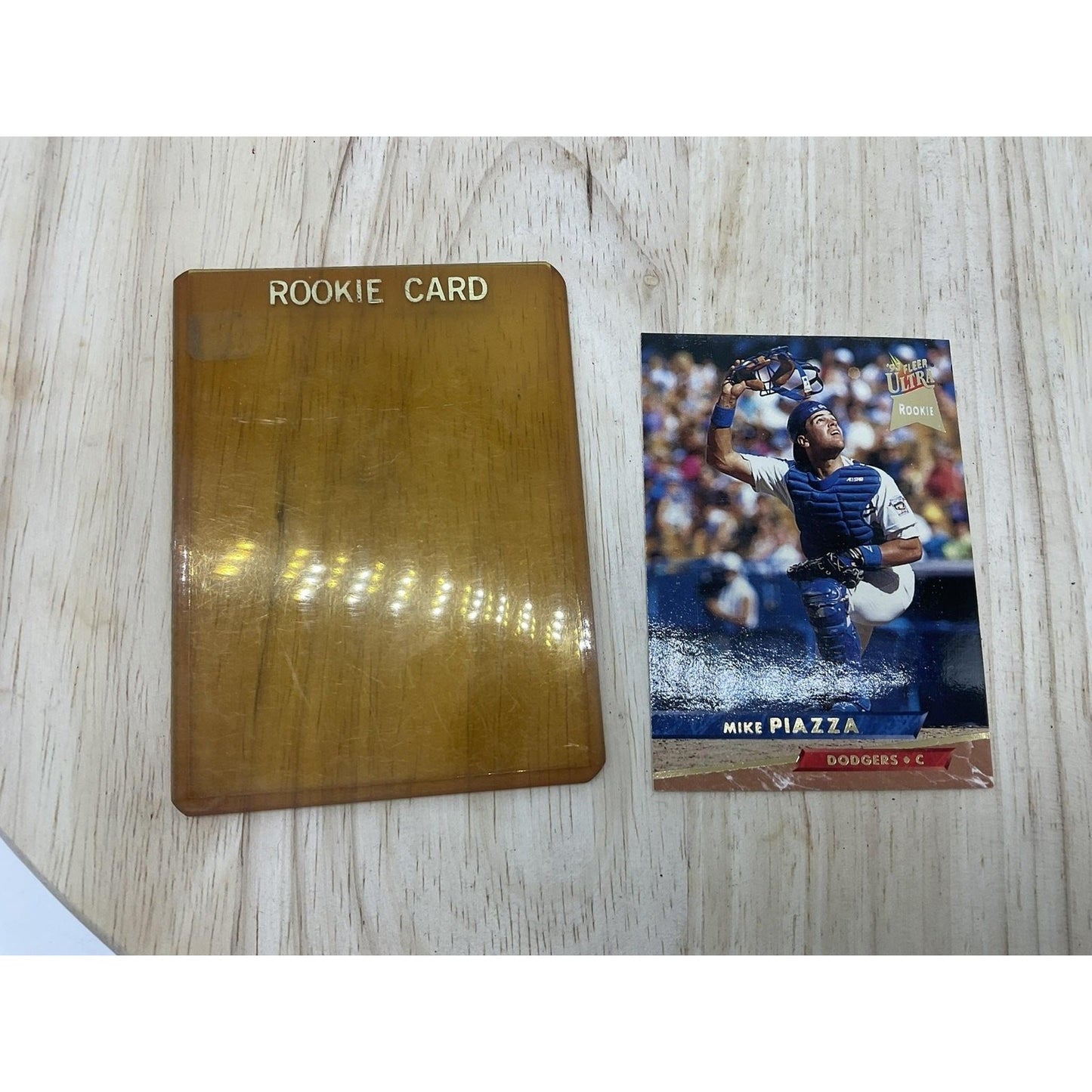 Vintage Los Angeles Dodgers Card MLB Baseball Rookie Mike Piazza 1993 90s