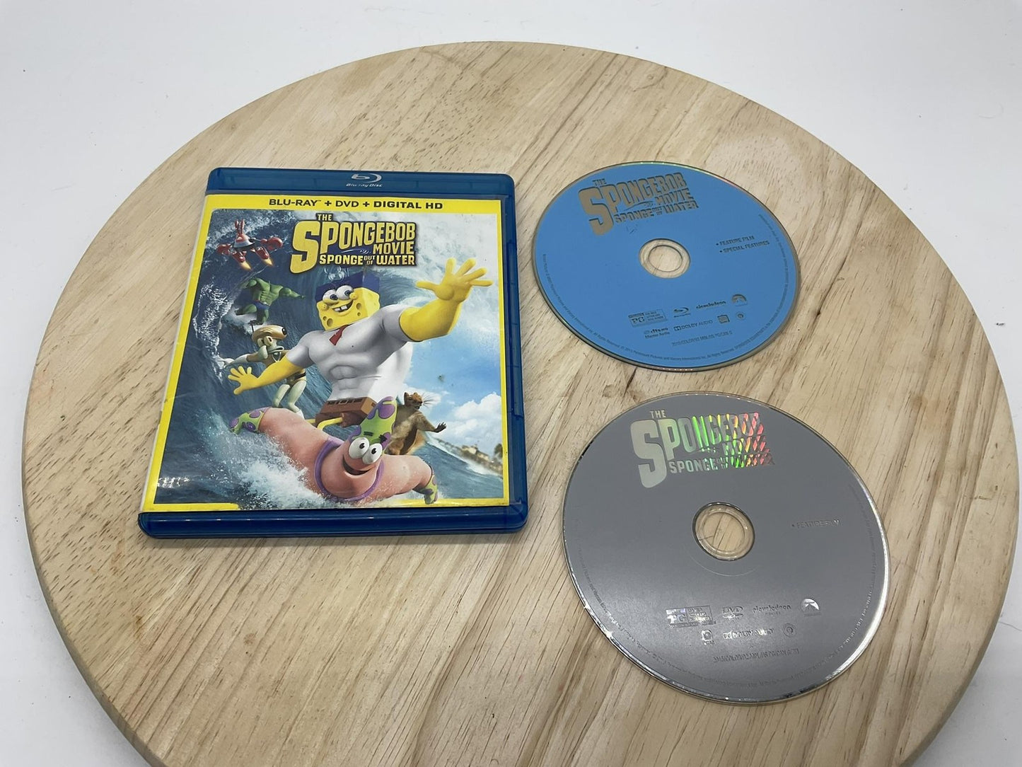 The SpongeBob Movie Sponge Out Of Water Blu-ray + DVD 2015 PG Paramount Movie