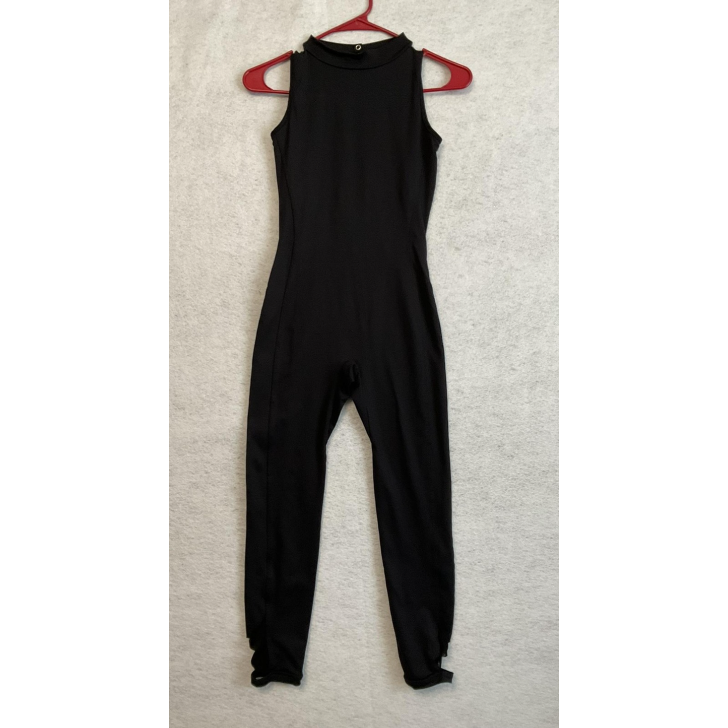 Honeycut Unitard Womens Small Black Sleeveless Dance One Piece Open Back Leotard