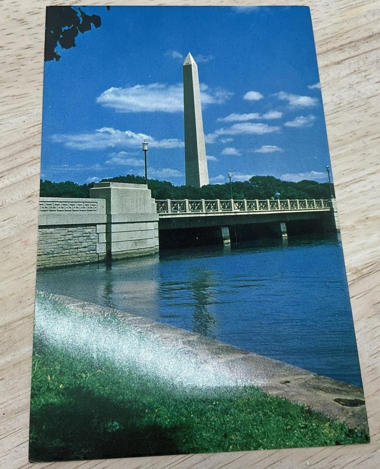 Vintage Washington Monument Washington D.C. Photochrome Postcard 5.5x3.5 In