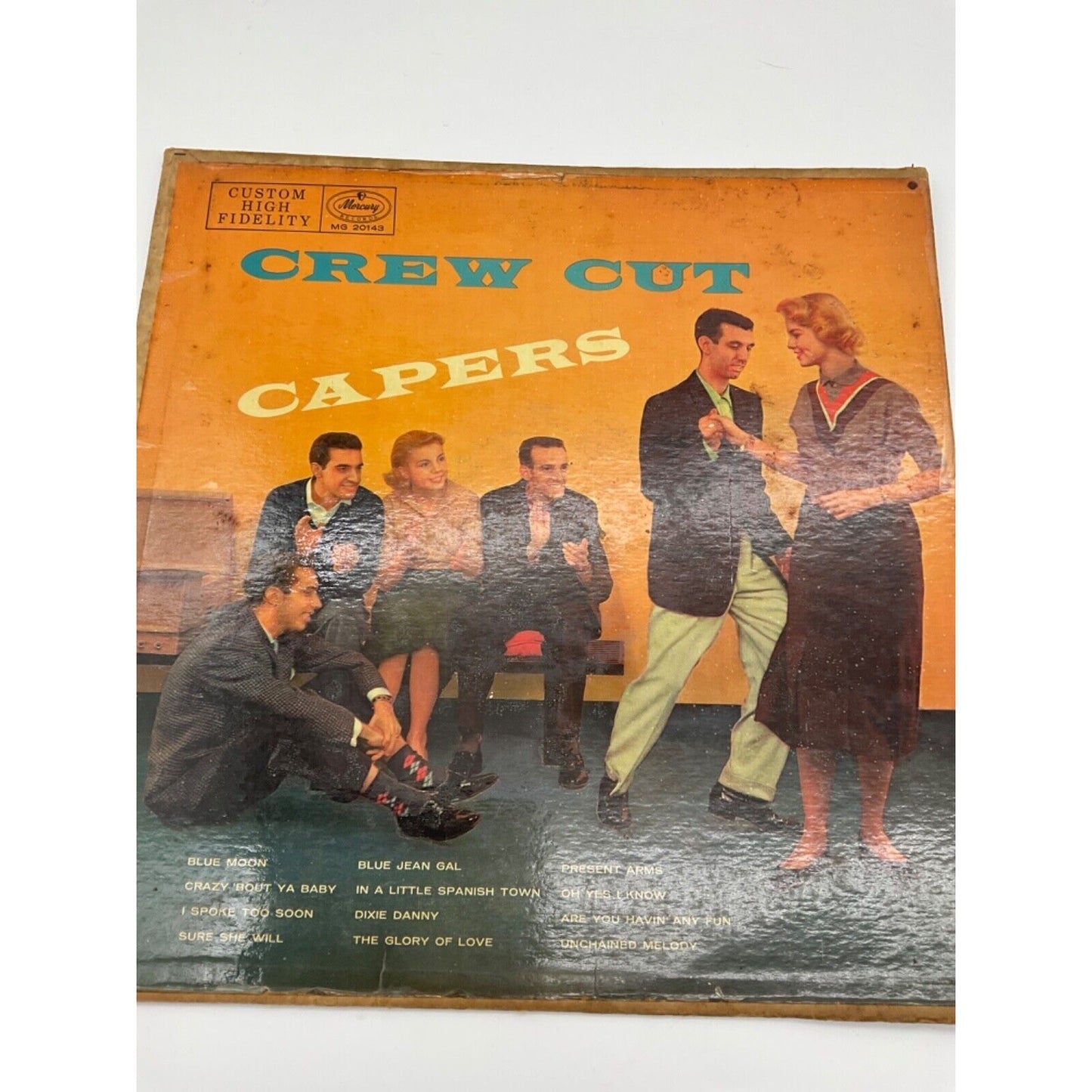 Vintage 1956 The Crew Cuts LP Rock And Roll Bash Mercury MG 20144 Classic Rock