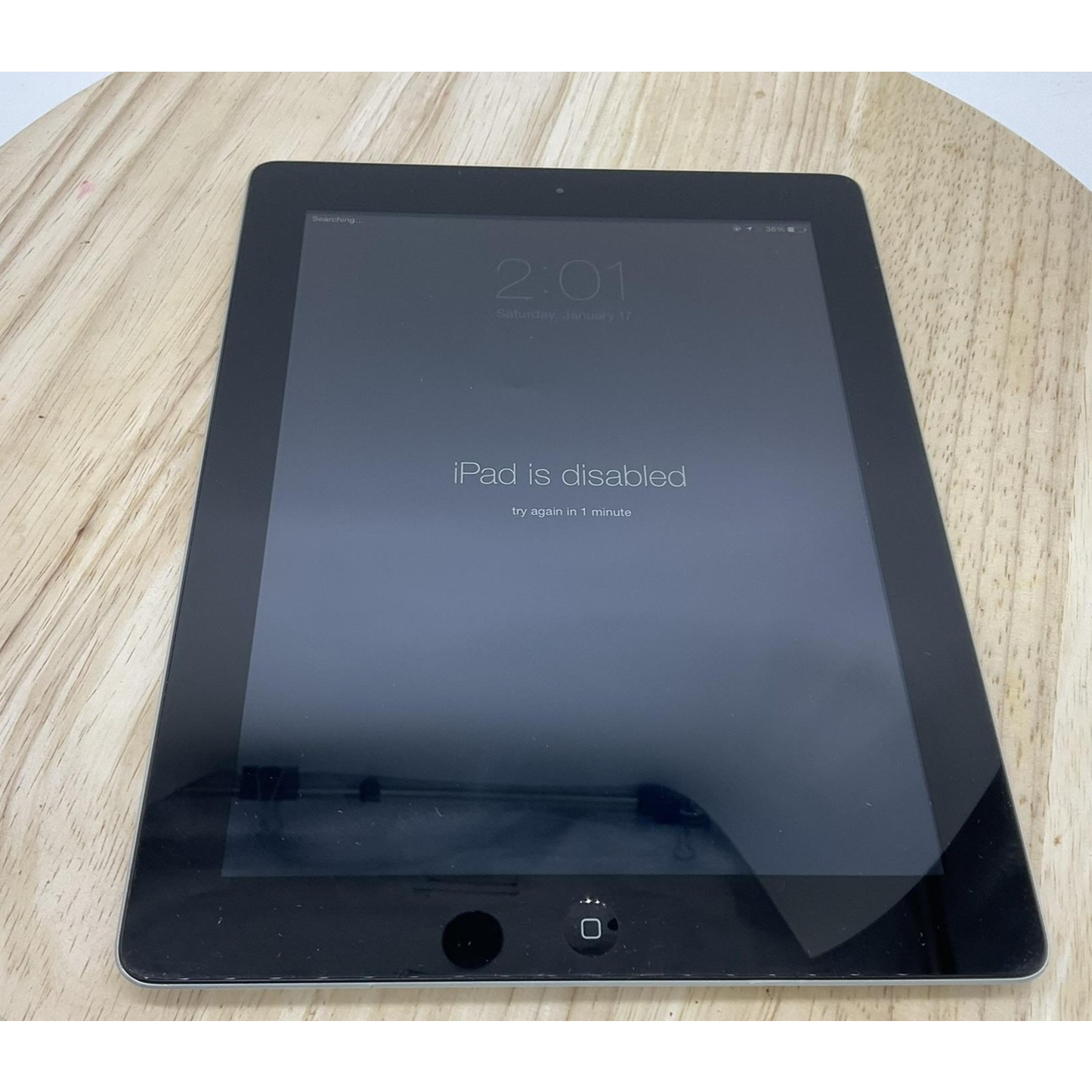 Apple iPad 2 Tablet 16GB Black WiFi 9.7" Lost Disabled AS IS Parts Repair