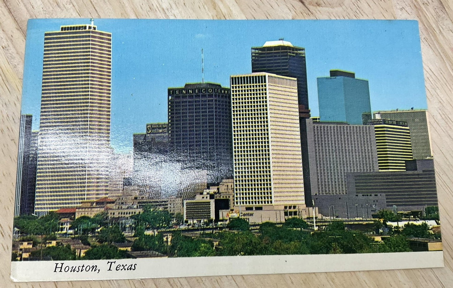 Vintage Houston Texas Colourpicture Photochrome Postcard Standard 5.5x3.5 In
