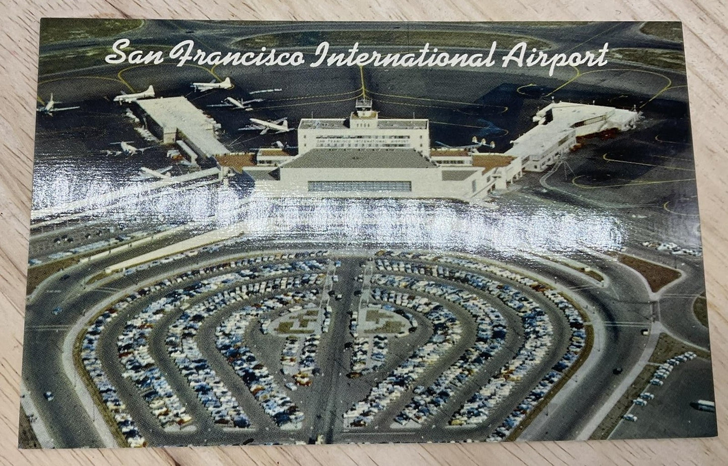 Vintage San Francisco Intl Airport Photochrome HS Crocker Postcard 5.5x3.5 In