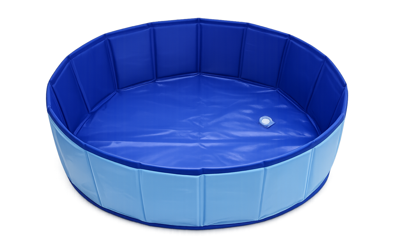 Blue PVC Foldable Pet Pool Size S Small Dog Cat Bathing Wading Tub Portable