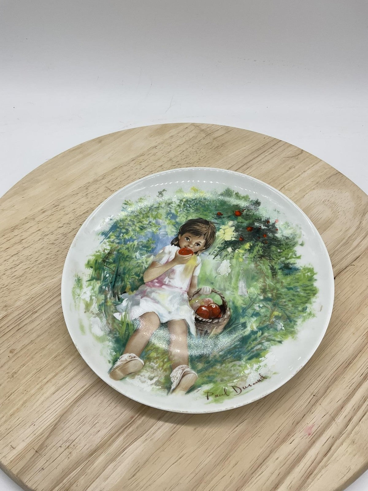 Vintage Limoges Turgot Marie-Ange Paul Durand Porcelain Collector Plate France