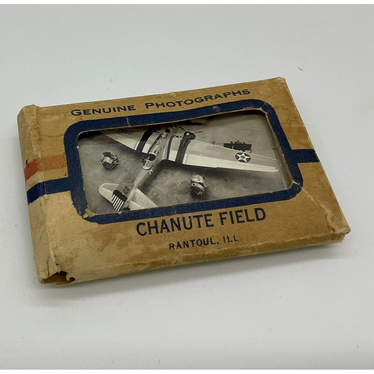 Chanute Field Rantoul ILL Vintage Souvenir Photo Booklet Tan Military Aviation