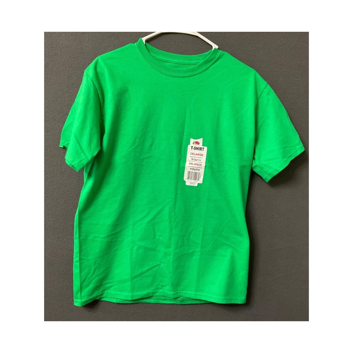 Fruit of the Loom Youth XXL Green T-Shirt 18 Boys' 100% Cotton NEW