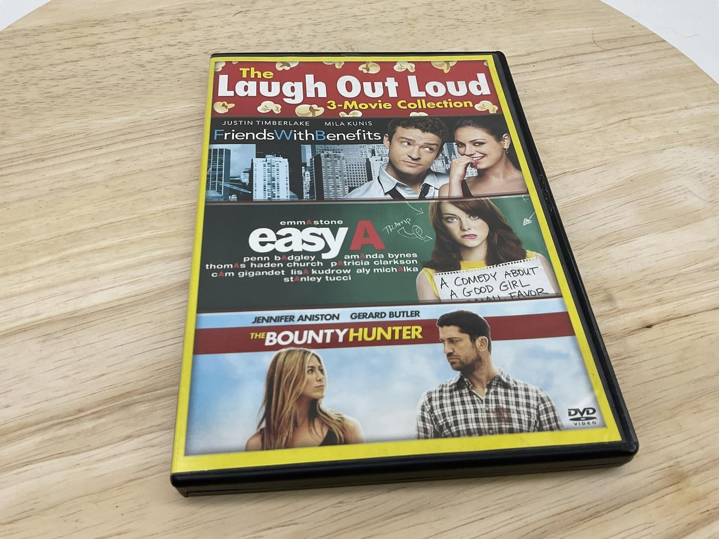 Laugh Out Loud 3-Movie Set DVD Friends With Benefits Easy A & Bounty Hunter