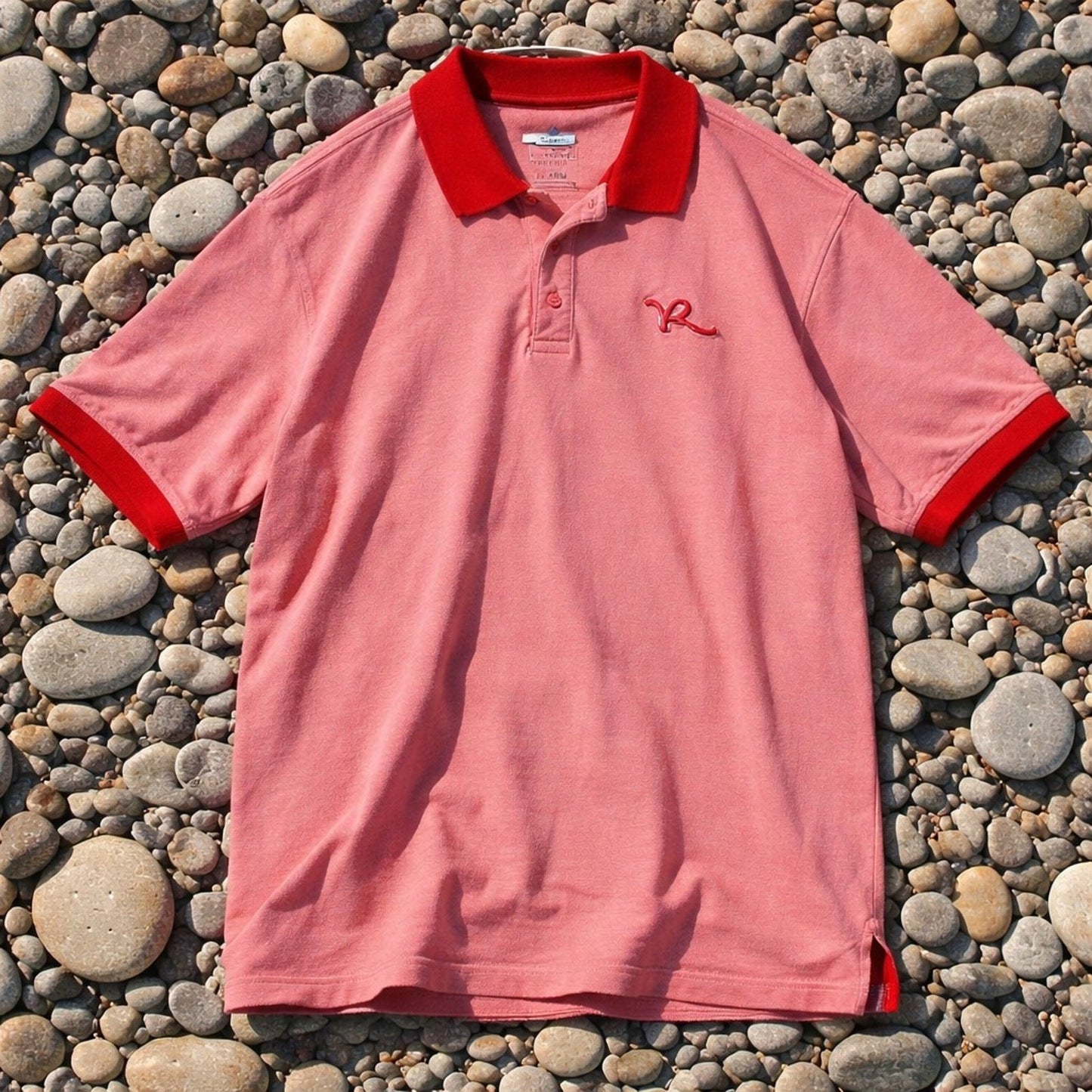 Rocawear Classic Polo Shirt Mens 4XB Red Heather Short Sleeve Logo Big Tall