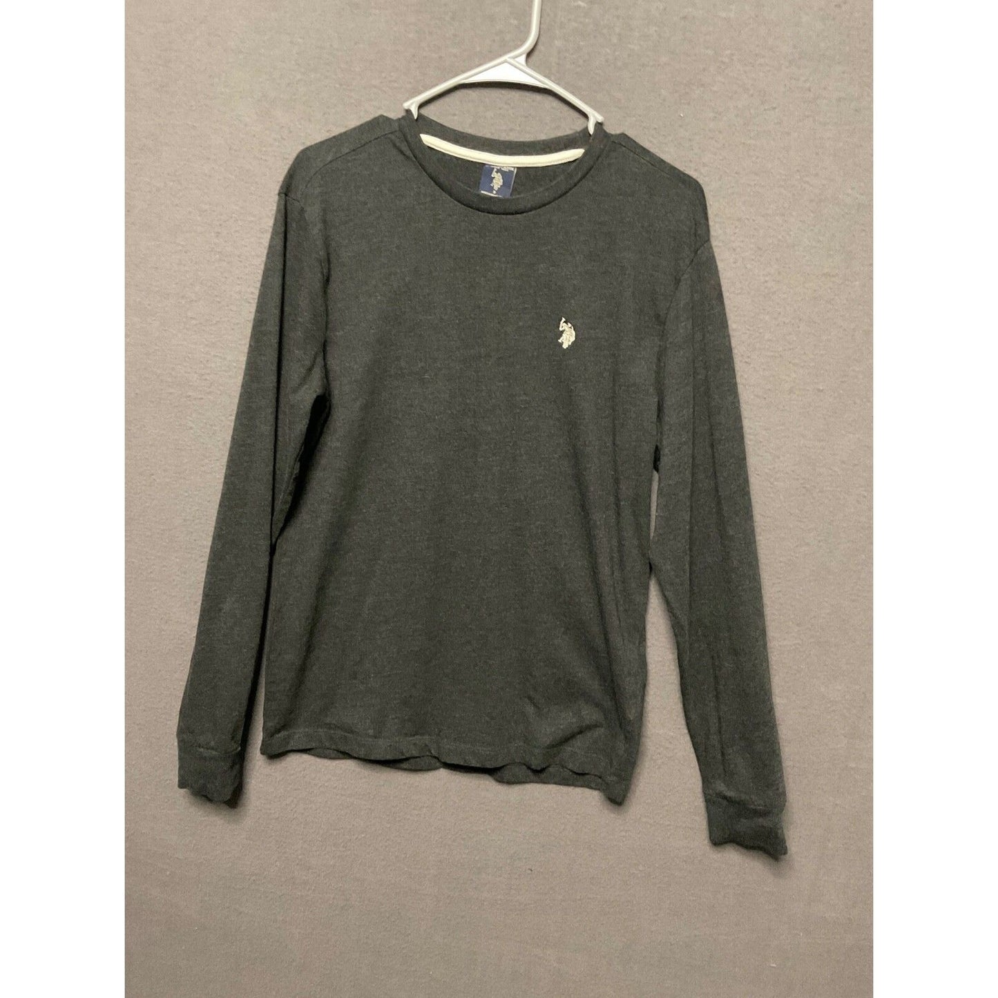 U.S. Polo Assn. Gray Long Sleeve Shirt Men's S Outdoors Athleisure Lightweight
