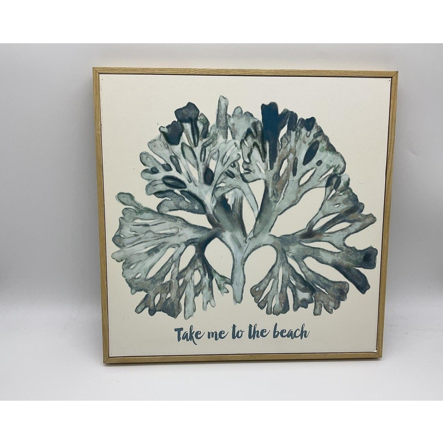 Designs Direct Take Me To The Beach Coastal Wall Art Framed Wood Sign Decor