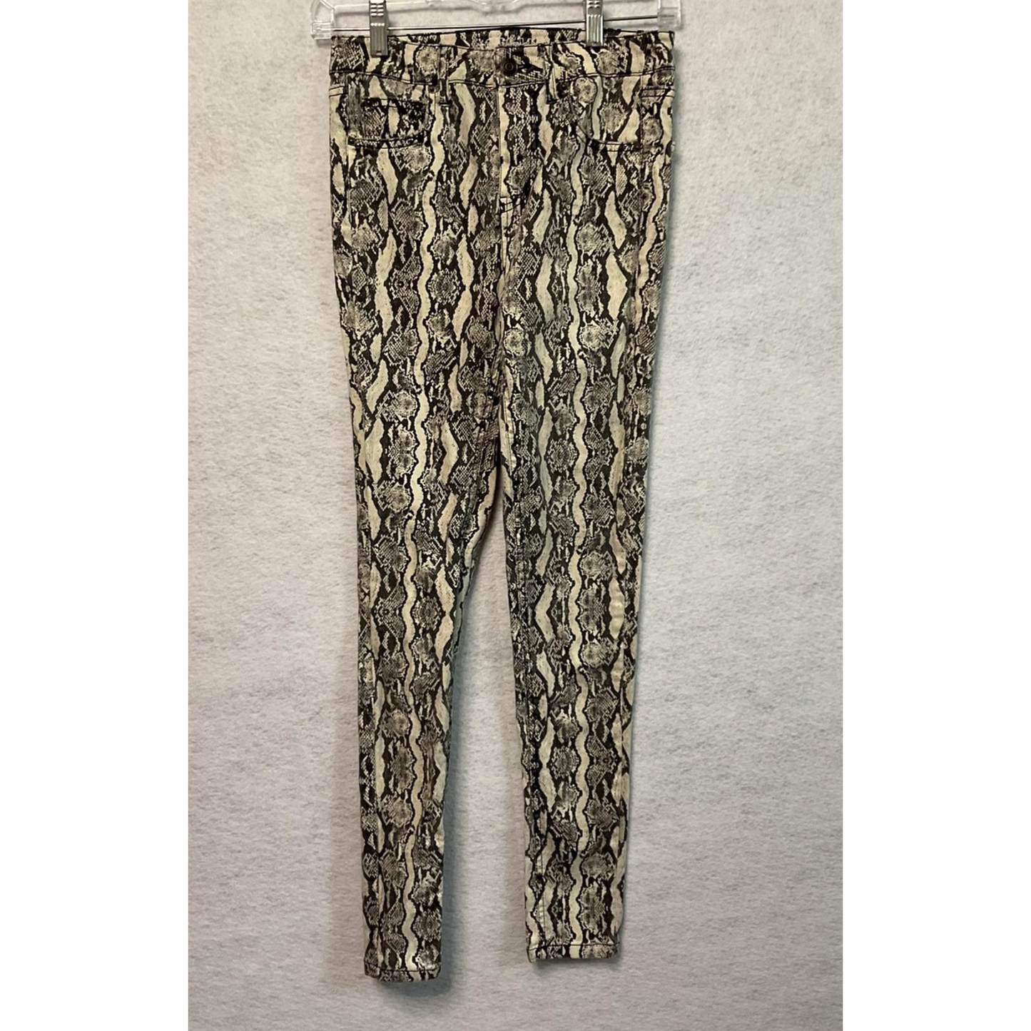 Wild Fable Pants Womens 0 Black White Snake Print High Rise Skinny Stretch